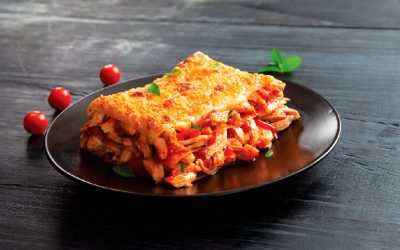 Recetas Saludables «Lasaña de Pimentón con pollo»